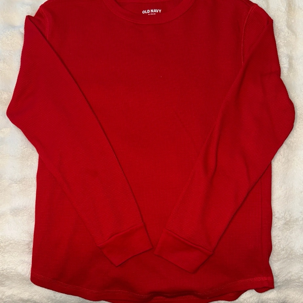 Old Navy Bright Red Crew Neck Top